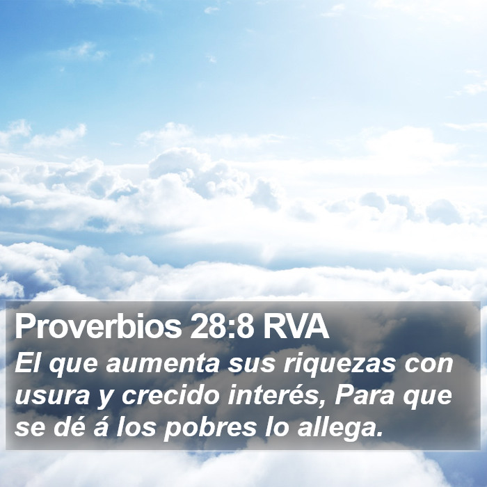 Proverbios 28:8 RVA Bible Study