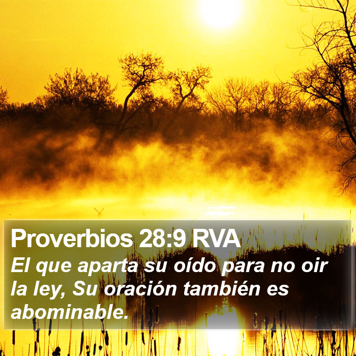 Proverbios 28:9 RVA Bible Study