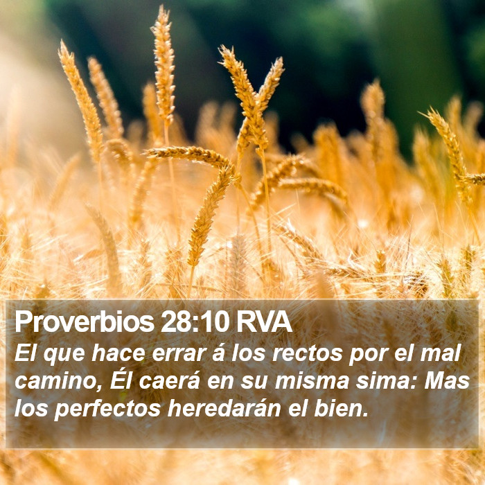 Proverbios 28:10 RVA Bible Study