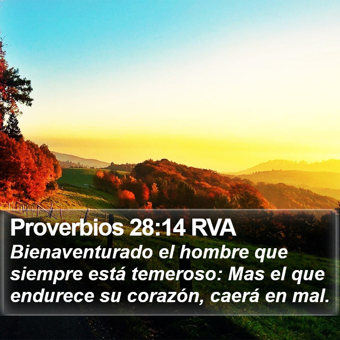 Proverbios 28:14 RVA Bible Study