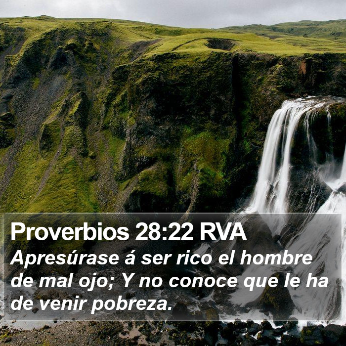 Proverbios 28:22 RVA Bible Study