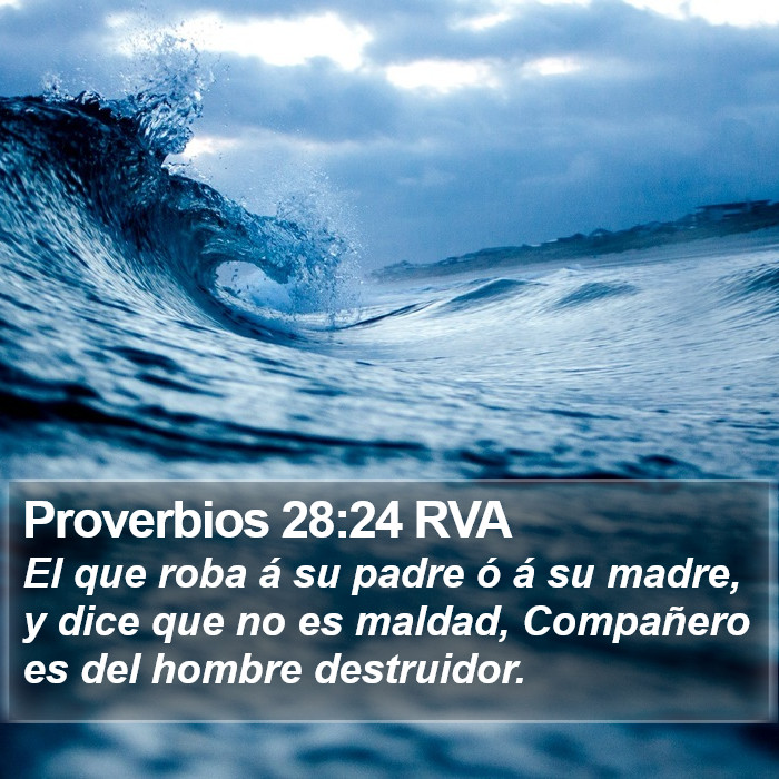 Proverbios 28:24 RVA Bible Study