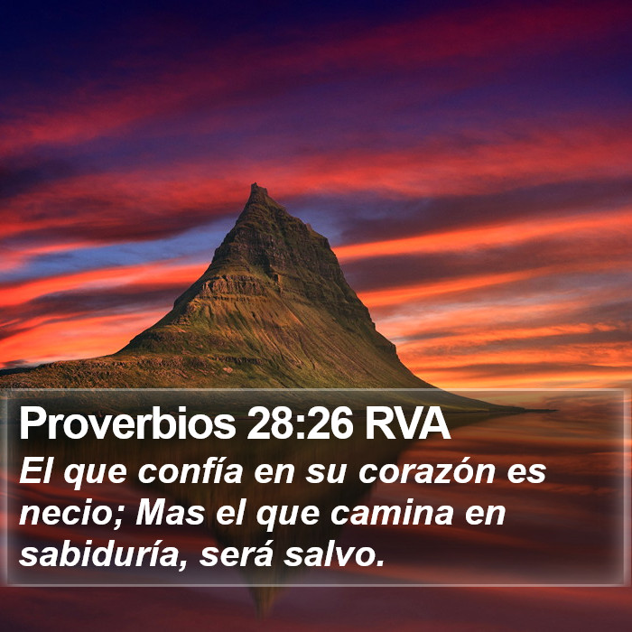 Proverbios 28:26 RVA Bible Study