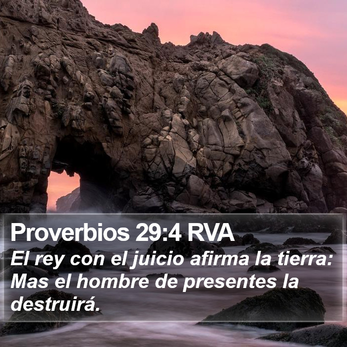 Proverbios 29:4 RVA Bible Study