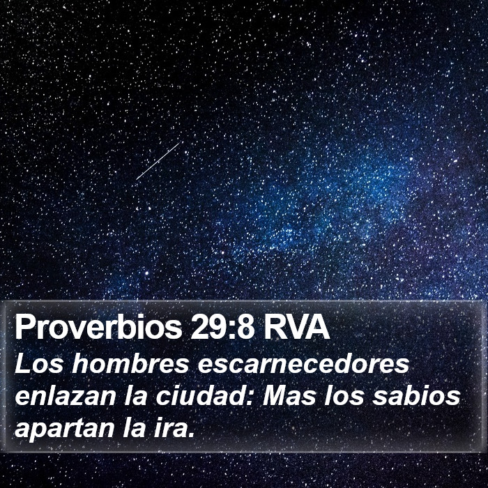 Proverbios 29:8 RVA Bible Study