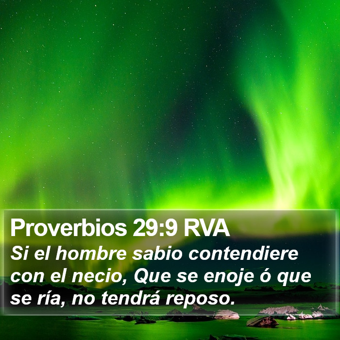 Proverbios 29:9 RVA Bible Study