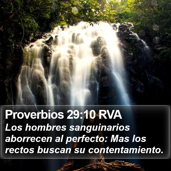 Proverbios 29:10 RVA Bible Study