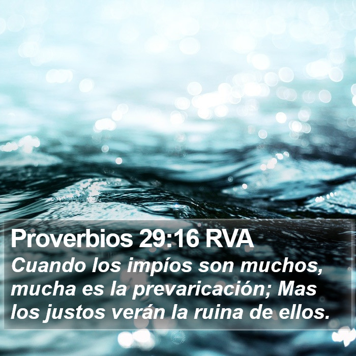 Proverbios 29:16 RVA Bible Study