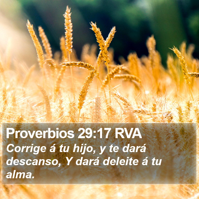 Proverbios 29:17 RVA Bible Study