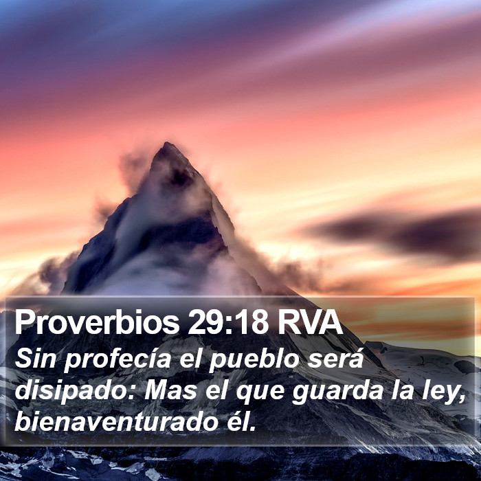 Proverbios 29:18 RVA Bible Study