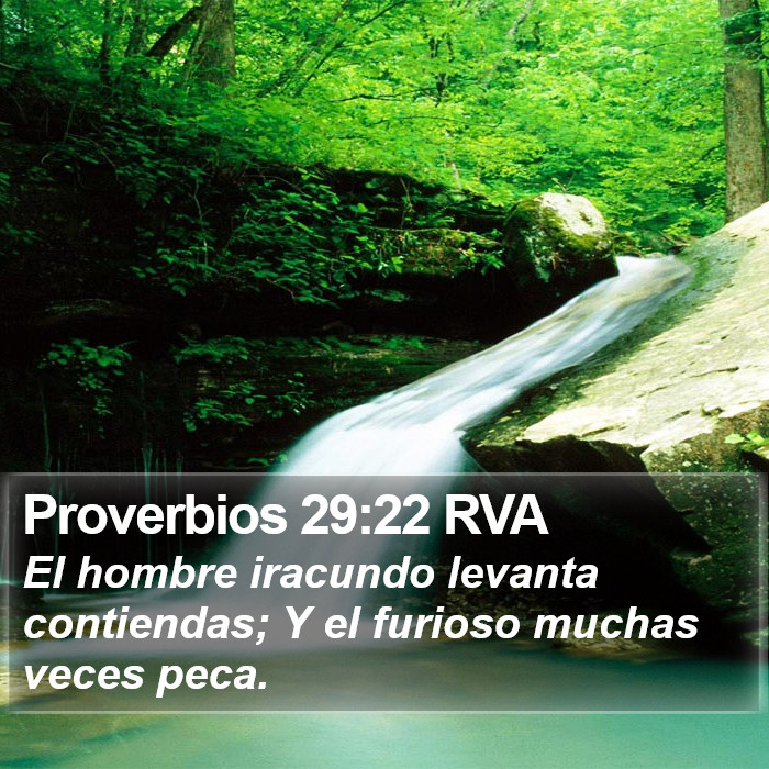 Proverbios 29:22 RVA Bible Study