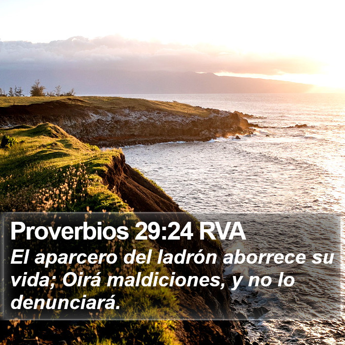 Proverbios 29:24 RVA Bible Study