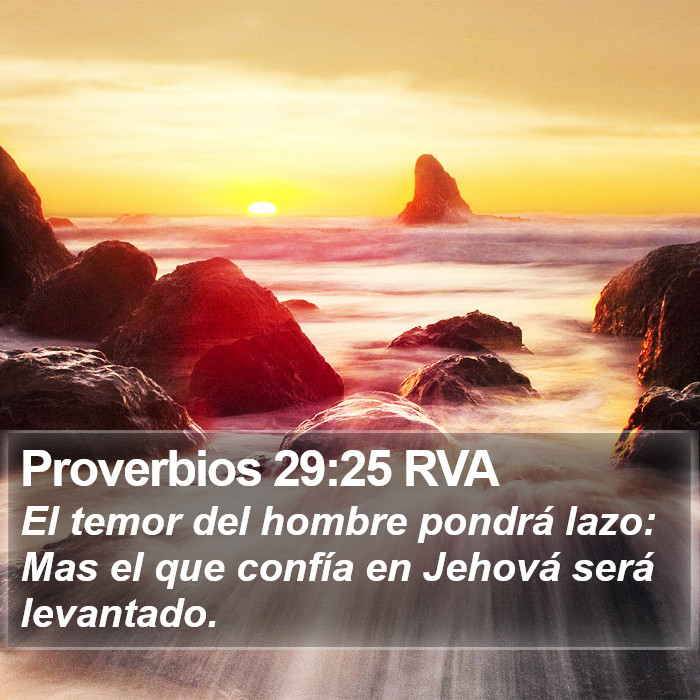 Proverbios 29:25 RVA Bible Study