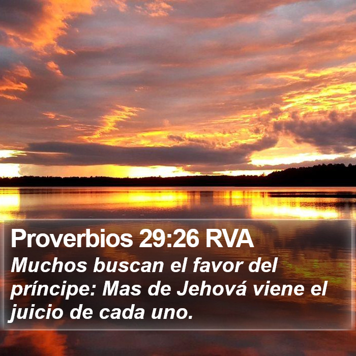 Proverbios 29:26 RVA Bible Study