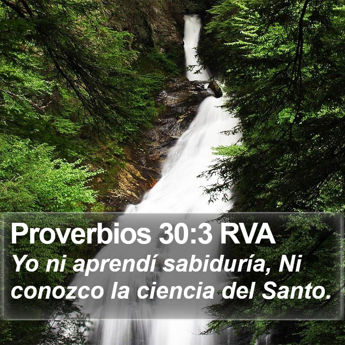 Proverbios 30:3 RVA Bible Study