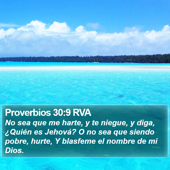 Proverbios 30:9 RVA Bible Study