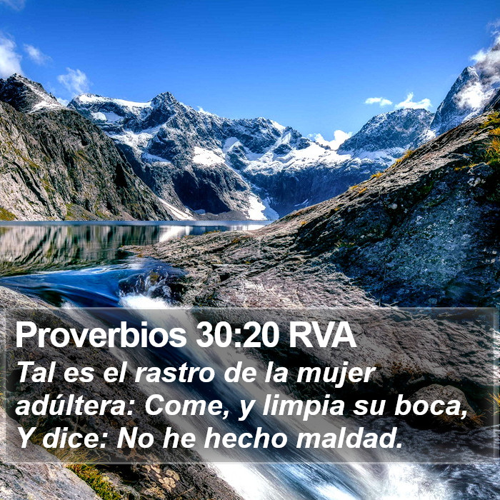 Proverbios 30:20 RVA Bible Study