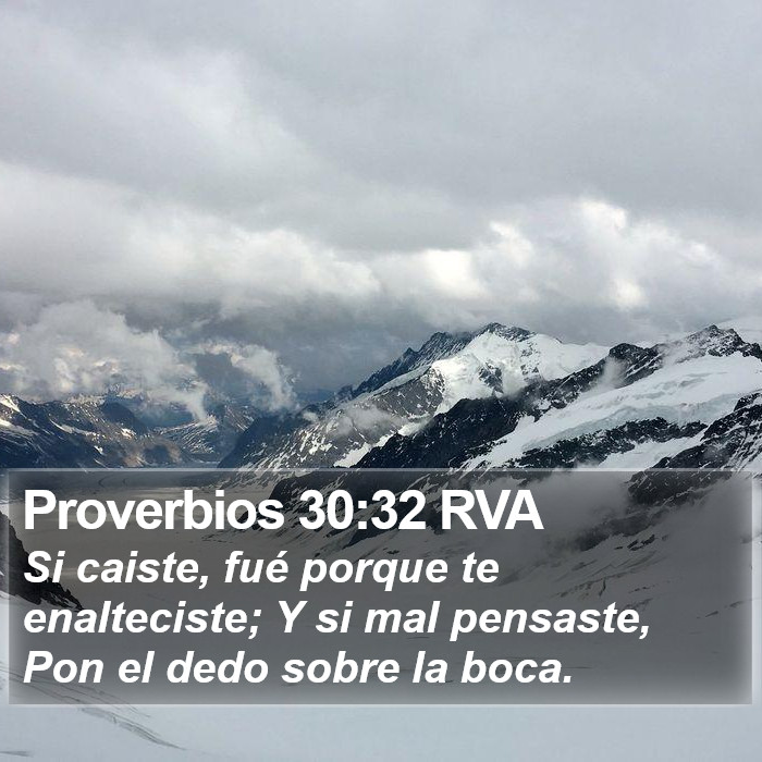 Proverbios 30:32 RVA Bible Study