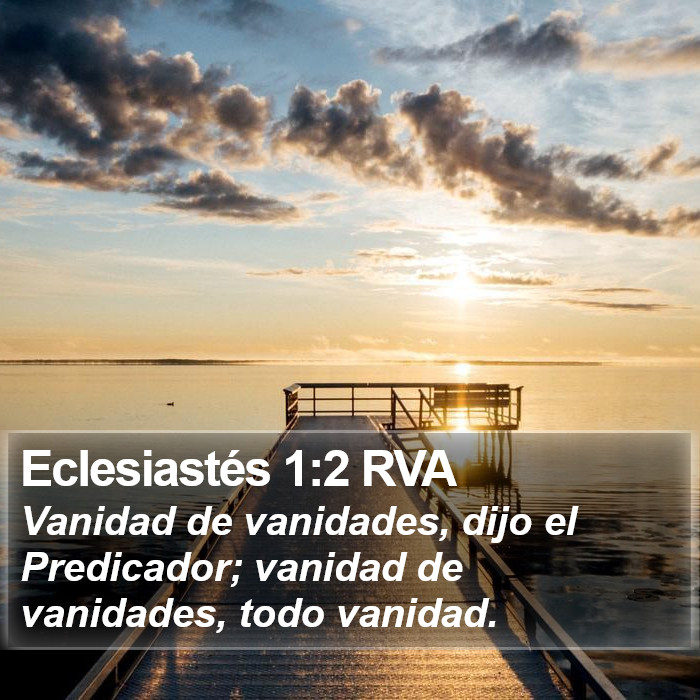 Eclesiastés 1:2 RVA Bible Study