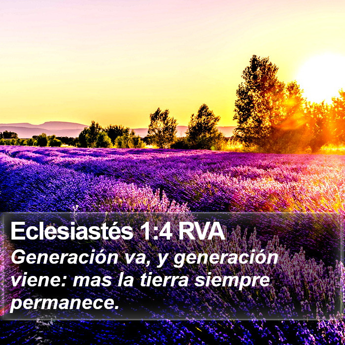 Eclesiastés 1:4 RVA Bible Study