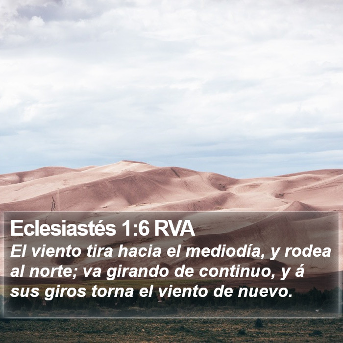 Eclesiastés 1:6 RVA Bible Study