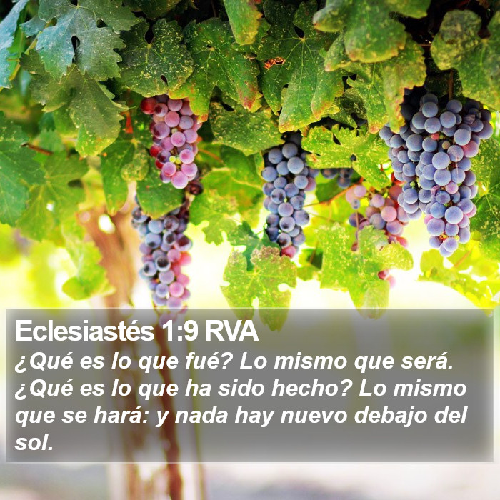 Eclesiastés 1:9 RVA Bible Study