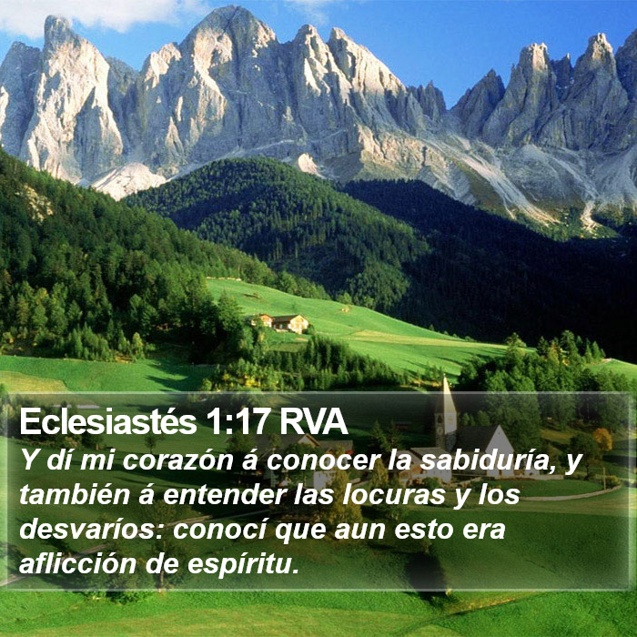 Eclesiastés 1:17 RVA Bible Study