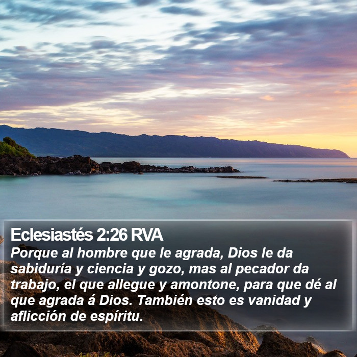 Eclesiastés 2:26 RVA Bible Study