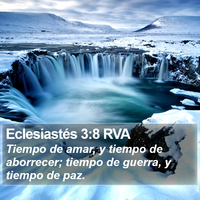 Eclesiastés 3:8 RVA Bible Study