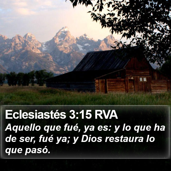 Eclesiastés 3:15 RVA Bible Study