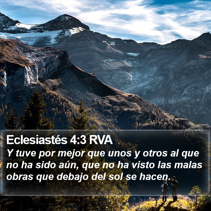 Eclesiastés 4:3 RVA Bible Study