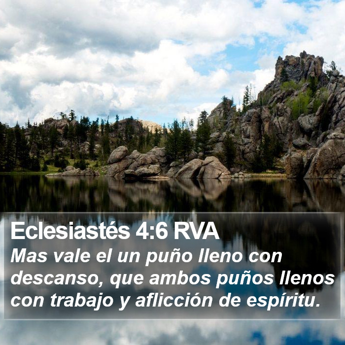 Eclesiastés 4:6 RVA Bible Study