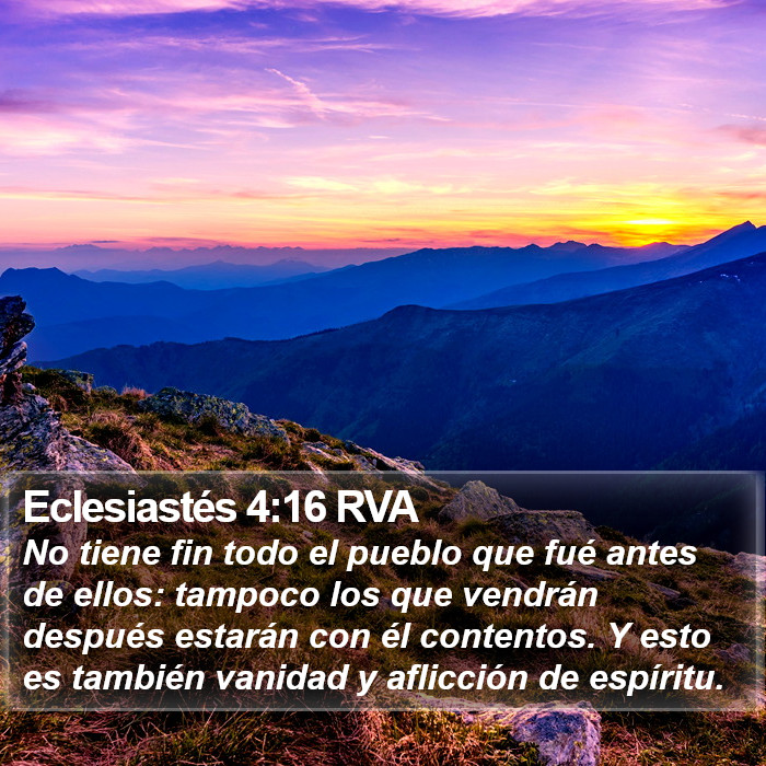 Eclesiastés 4:16 RVA Bible Study
