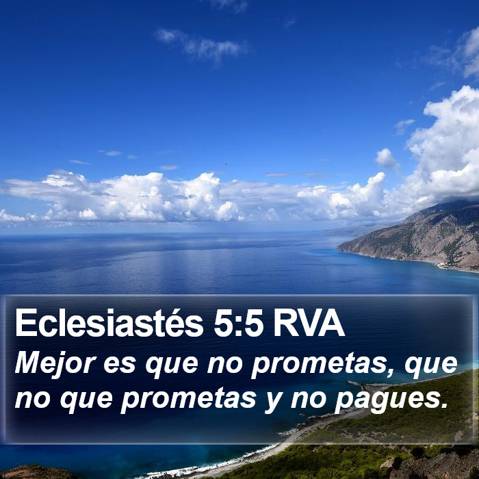 Eclesiastés 5:5 RVA Bible Study