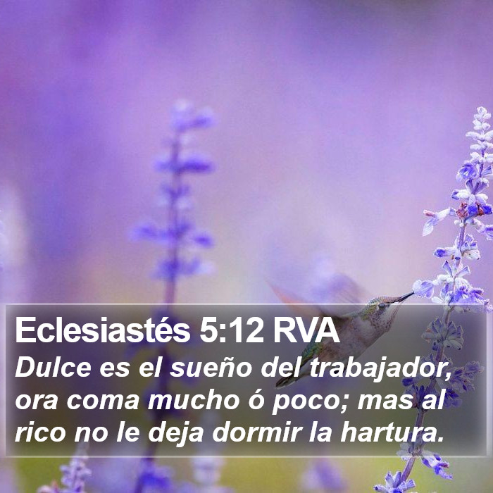 Eclesiastés 5:12 RVA Bible Study