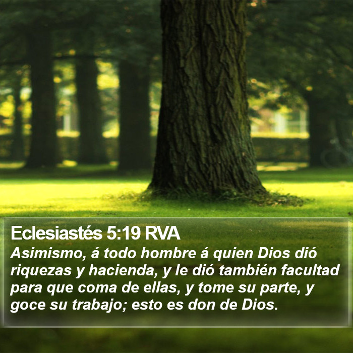 Eclesiastés 5:19 RVA Bible Study