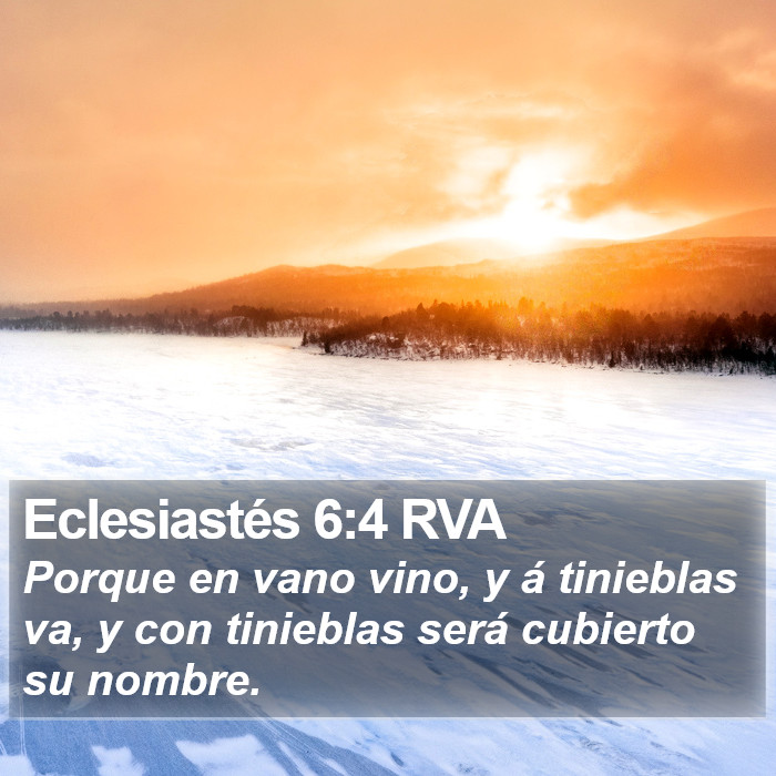 Eclesiastés 6:4 RVA Bible Study