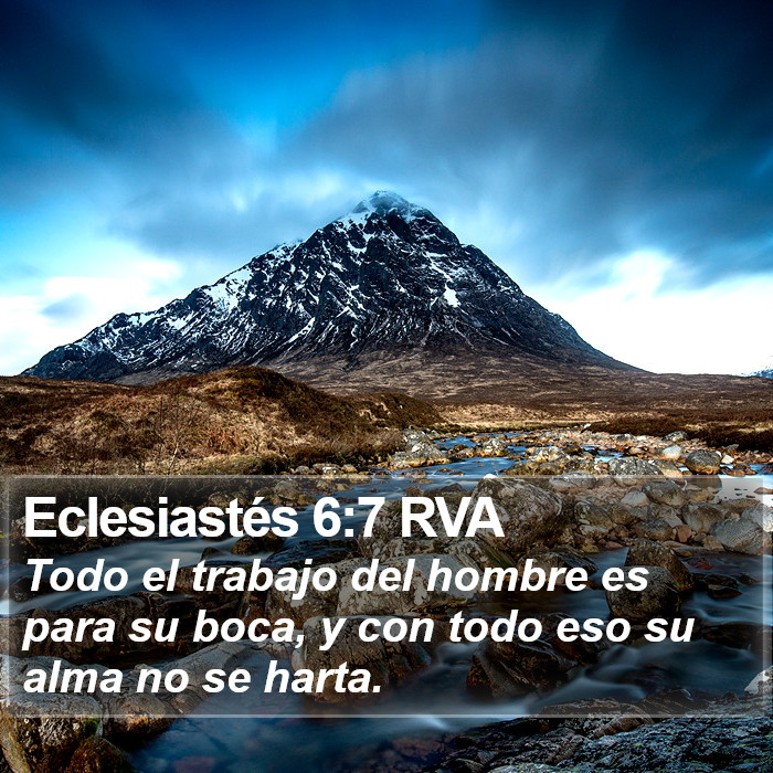 Eclesiastés 6:7 RVA Bible Study