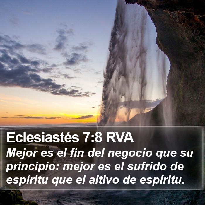 Eclesiastés 7:8 RVA Bible Study