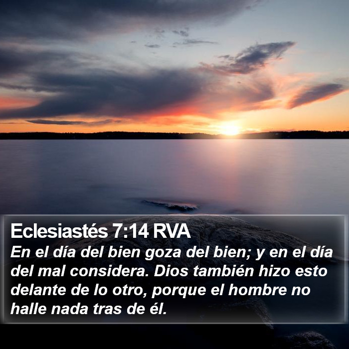 Eclesiastés 7:14 RVA Bible Study