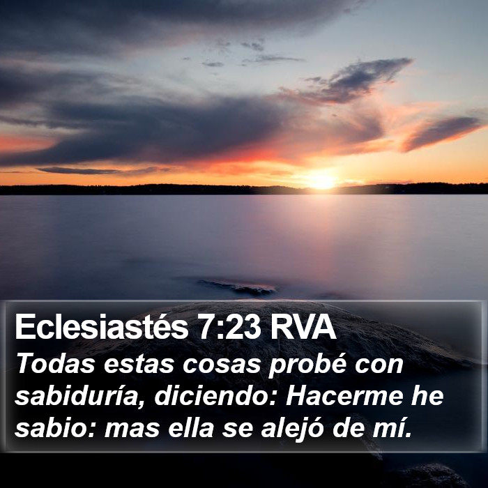 Eclesiastés 7:23 RVA Bible Study