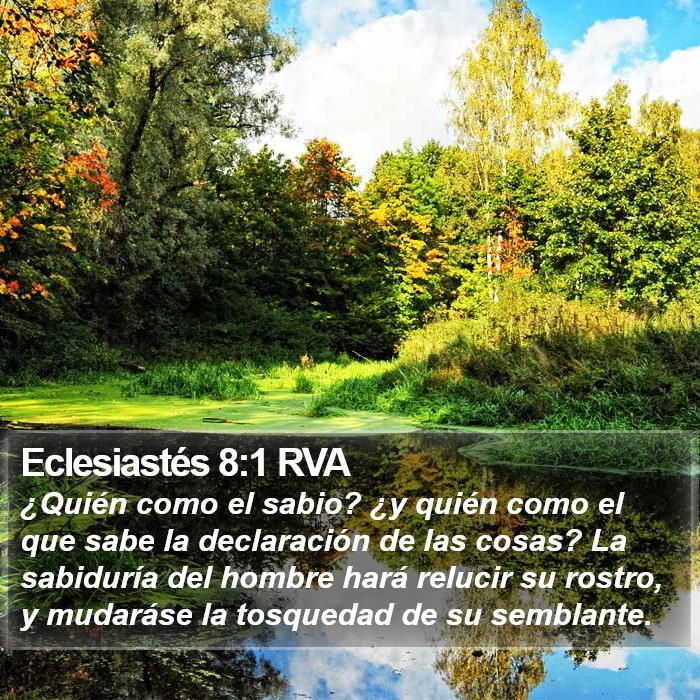 Eclesiastés 8:1 RVA Bible Study