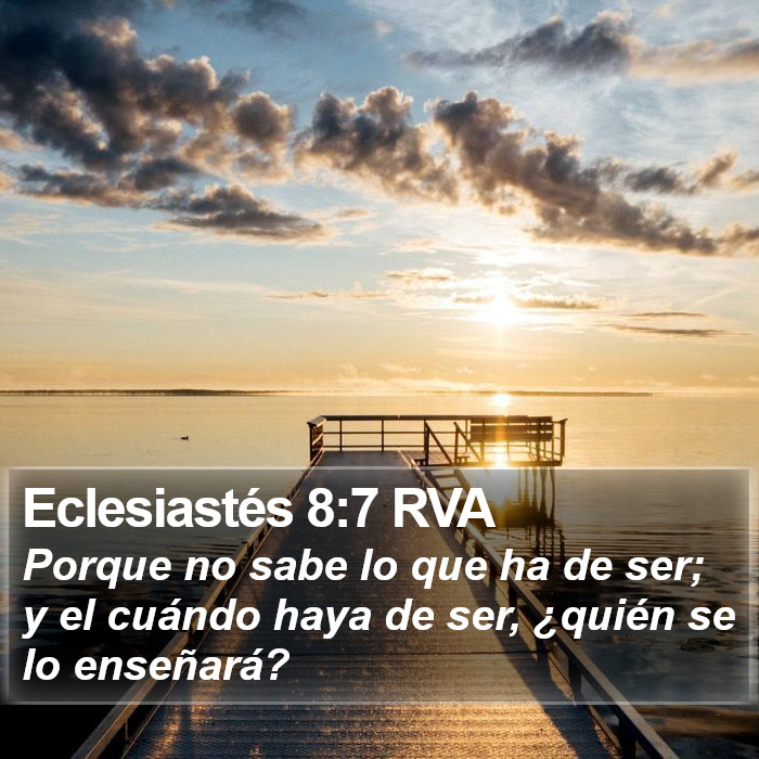 Eclesiastés 8:7 RVA Bible Study