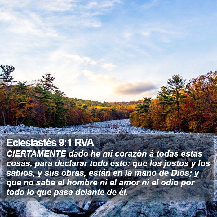 Eclesiastés 9:1 RVA Bible Study