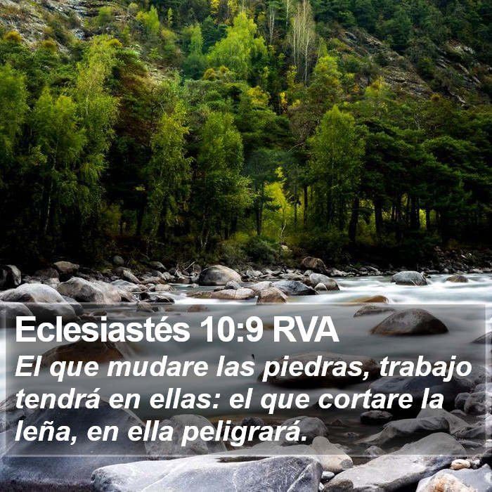 Eclesiastés 10:9 RVA Bible Study