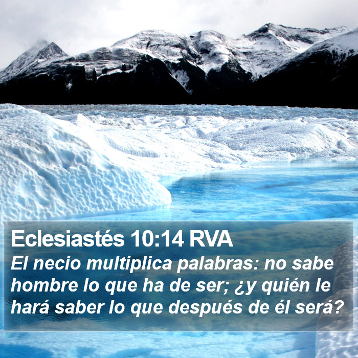 Eclesiastés 10:14 RVA Bible Study