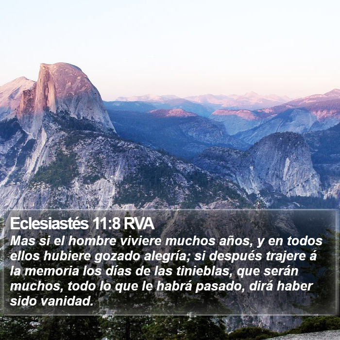 Eclesiastés 11:8 RVA Bible Study