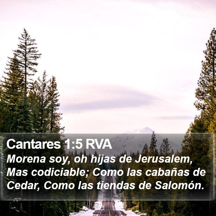 Cantares 1:5 RVA Bible Study