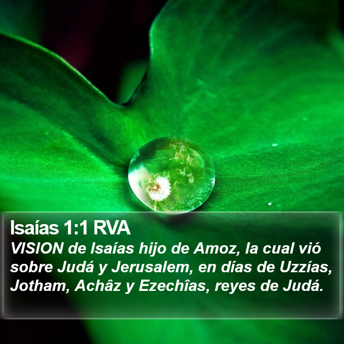 Isaías 1:1 RVA Bible Study