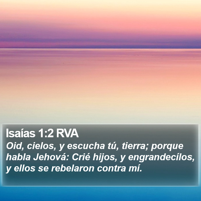 Isaías 1:2 RVA Bible Study